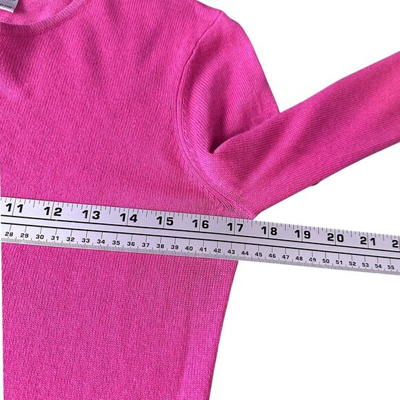 Carlisle Sweater Women Small Pink Silk Cashmere Crew Neck Pullover Long Sleeve - Picture 7 of 11